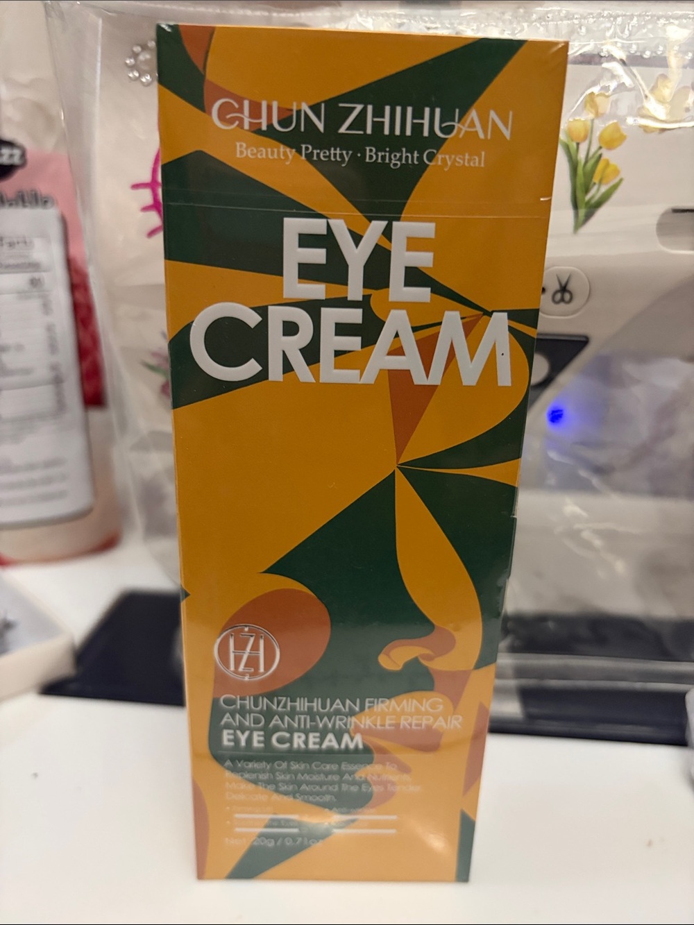 Chun Zhihuan Eye Cream - Firming Anti-Wrinkle Repair (Green & Gold)